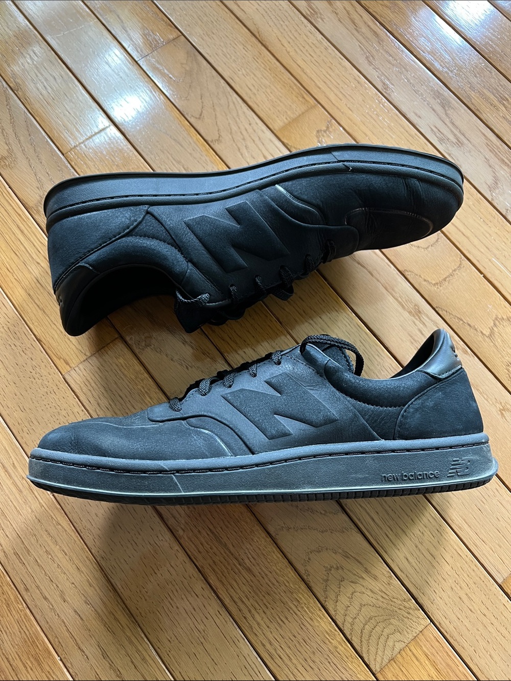New Balance T500 Black with Faded Black Lifestyle Shoes. Mens 13